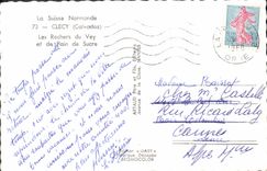 MODERN CARD Clecy Rocks of Vey and sugar loaf