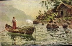 CPA Dahl le salut de l'amour