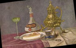 VINTAGE POSTCARD Still life