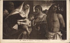 CPA Musee Du Louvre Barbarelli Sainte Famille