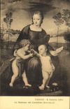 CPA Firenze Galleria Uffizi La Madonna del Cardellino Raffaello