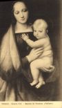 VINTAGE POSTCARD Firenze Galleria Pitti Madonna dei Granduca Raffaello
