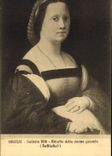 CPA Firenze Galleria Pitti Ritratto della donna gravida Raffaello