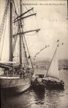 CPA Marseille Un Coin Du Vieux Port Bateaux