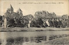 VINTAGE POSTCARD Holy Aignan the Church And the Castle