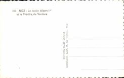 MODERN CARD Nice the Garden Albert 1st