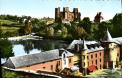 CPM Bourbon L'Archambault Chateau le Moulin et L'Etang