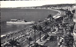 CPA Nice La Promenade des Anglais Bateau