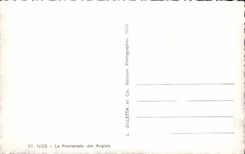 CPA Nice La Promenade des Anglais Bateau
