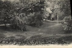 VINTAGE POSTCARD Swiss Troyes Valley a Corner of the Park