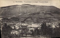 VINTAGE POSTCARD Bellegarde Panoramic View and Sorgiat Seen from of Mussel