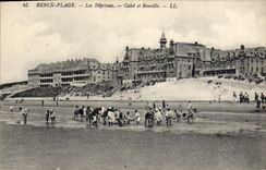 VINTAGE POSTCARD Berck Beach the Hospitals Stone-block and Bouville
