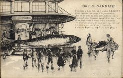 CPA La Sardine Du Port De Marseille