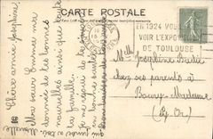 VINTAGE POSTCARD Toulouse Frontage Of Capitile the Town hall