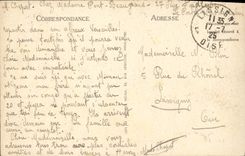 POSTAL Portel de la VENDIMIA Fort del choque