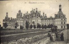 VINTAGE POSTCARD Chambord the Castle (nice shot)