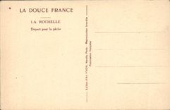 VINTAGE POSTCARD La Rochelle Departure For Fishing Boat