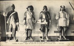 VINTAGE POSTCARD Paris Hotel Of the Invalids Museum Of the Army Louis XV Louis XIV Louis XIII Militaria