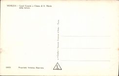 Saludo grande del della de E Chiesa di Maria del canal de Venezia de la POSTAL de la VENDIMIA