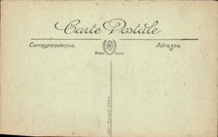 VINTAGE POSTCARD Vague on rocks