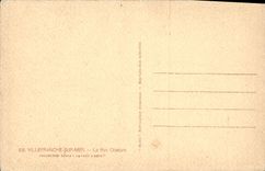 CPA Villefranche sur Mer La rue obscure 