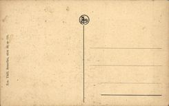 VINTAGE POSTCARD Small Leuwen beguinage and Tour of the Church co. Gertrude