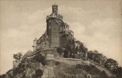 VINTAGE POSTCARD Die Marksburg EIB Braubach has Rh