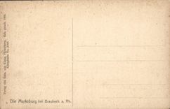VINTAGE POSTCARD Die Marksburg EIB Braubach has Rh