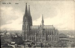VINTAGE POSTCARD Dom Koln has Rhein