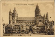 CPA Mainz Der Dom Vom Marke Aus Gesehen