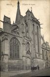 VINTAGE POSTCARD Melun the Church St Aspais