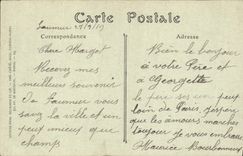 VINTAGE POSTCARD Saumur the Town hall And the Theater