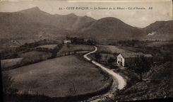 VINTAGE POSTCARD Basque Dimension the top of Rhune Collar of Ibardin