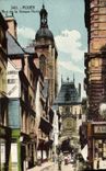 VINTAGE POSTCARD Rouen Street of the Large Clock