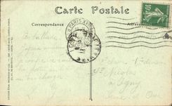 Castillo de la POSTAL de la VENDIMIA de la opinión de Chantilly