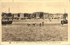 CPA Berck Plage Les Villas De I'Esplanade Et La Plage Vue prise de la mer