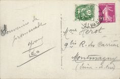 VINTAGE POSTCARD Villerville Villas And the Beach