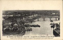 VINTAGE POSTCARD Nantes And Its Changes Before 1900 the Loire Arm of the Madeleine in the south of the Glorious Island