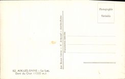 MODERN CARD Aix Les Bains the lake Tooth of the cat