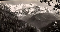 CPM Les belles Alpes Francaises D'Allevard Les Bains La glacier du Gleizin vu de la route de Pinsot 