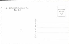 VINTAGE POSTCARD Brittany Points Strong current Southern part