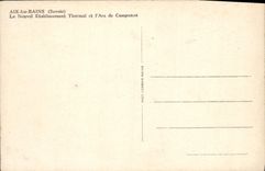 CPA Aix Les Bains Le Nouvel Etablissement Thermal et l'arc de Campanus