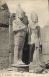 CPA Karnak The New Statues Egypt Egytpte
