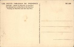 VINTAGE POSTCARD Toulon Path Of Mourillon In the Brown Cape