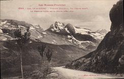 CPA Col De Somport Versant espagnol Pic d'Aspe Le premier lacet de la route d'Espagne 
