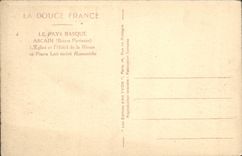 CPA Le Pays Basque Ascain L'eglise et l'hotel de la Rhune ou Pierre Loti ecrivit Ramunicho