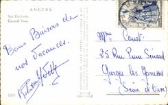 CPM Angers Vue Generale 