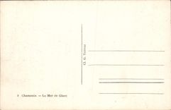 POSTAL MODERNA mar de Chamonix del hielo