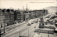 CPA Rouen Le Qui Pris Du Pont Transbordeur