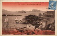 CPA Marseille La Corniche Maldorme Et Les Iles 